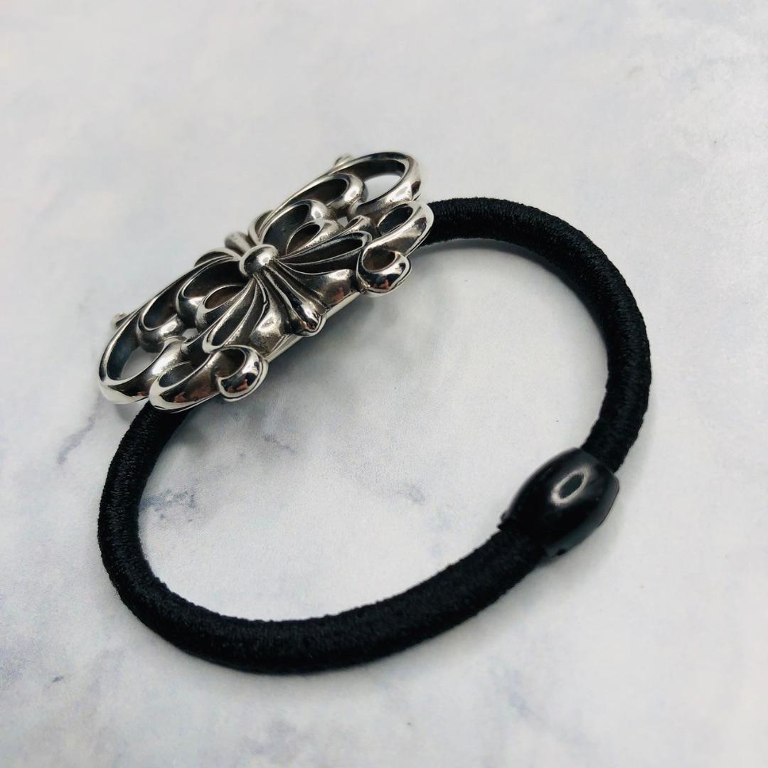 シルバー925 ヘアゴム　フローラル　人気　新品　3-34　9705