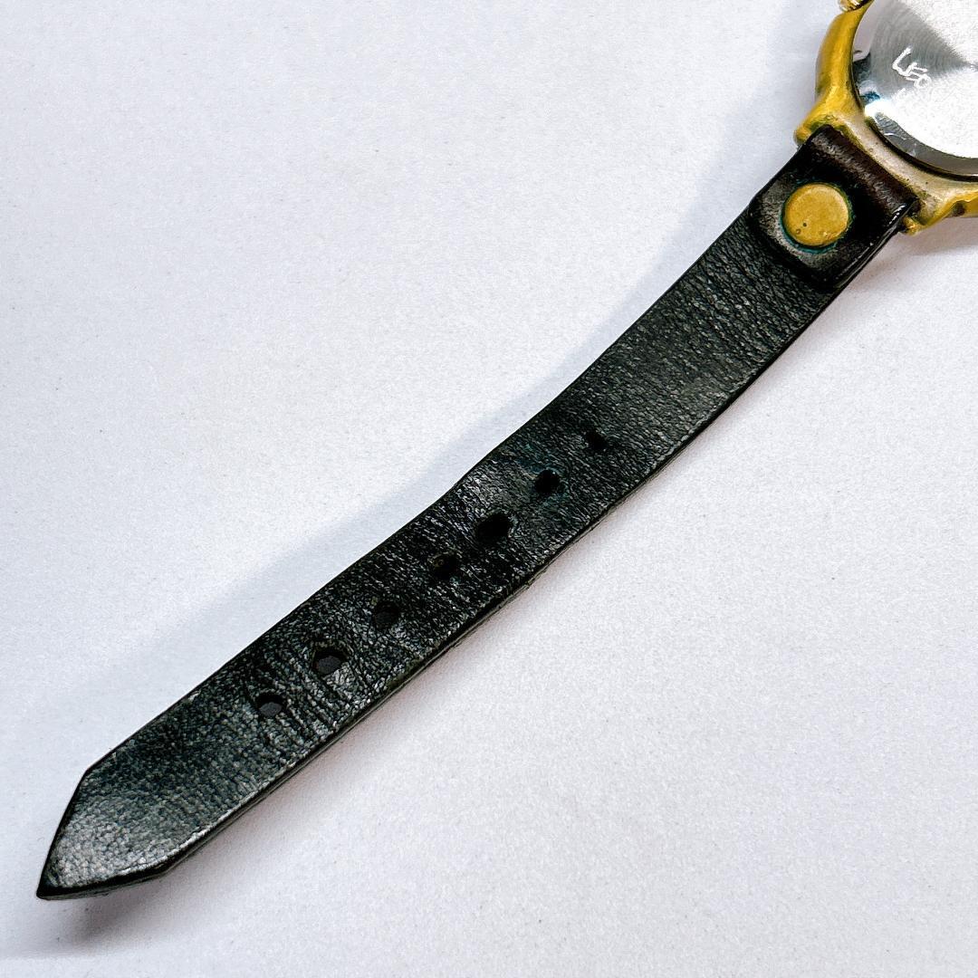 【本日終了】 レオクラフト LEO CRAFT 腕時計 手作り レザー 4490