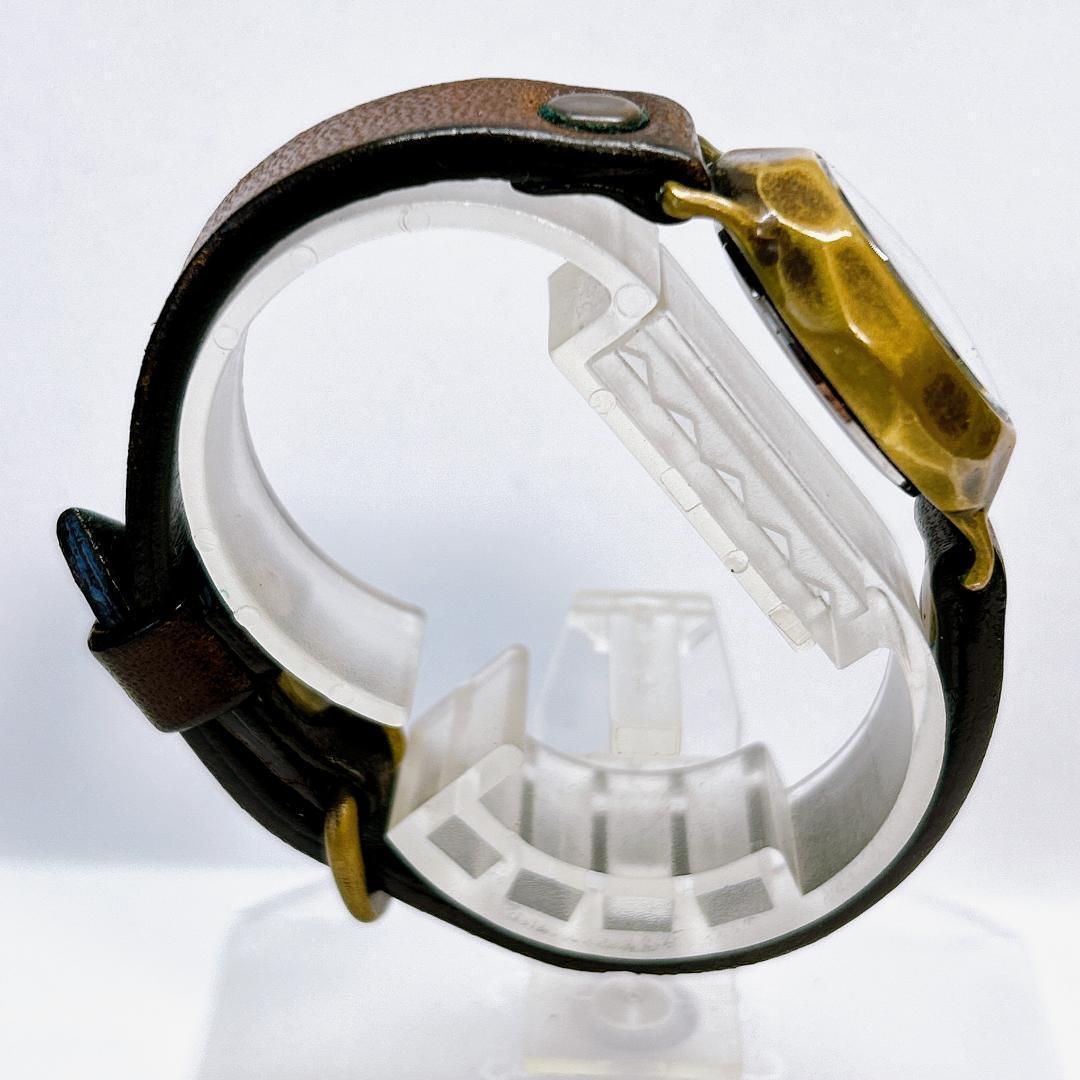 【本日終了】 レオクラフト LEO CRAFT 腕時計 手作り レザー 4490