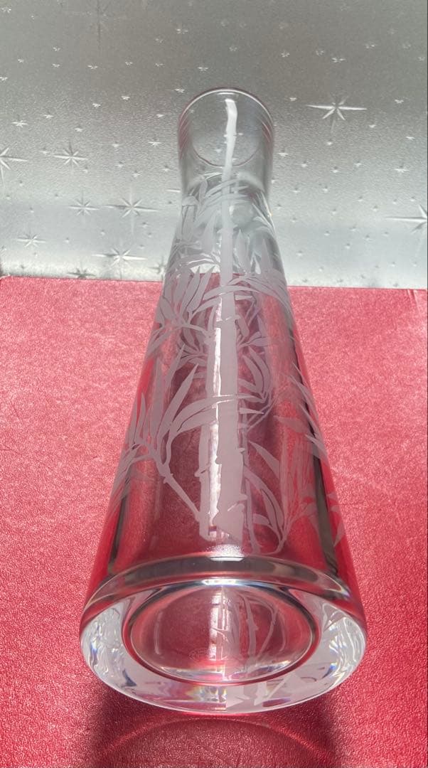 バカラ 草文花　花瓶　フラワーベース　大型サイズ