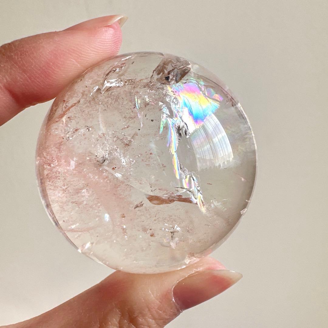【本日限定価格❣️】ピンククォーツ　アゼツライト　天然石　スフィア