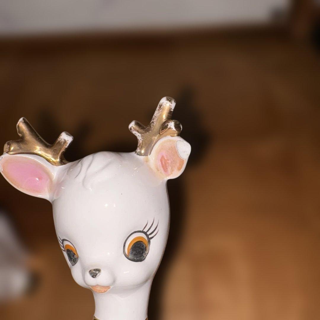 希少当時物レトロ鹿置き物