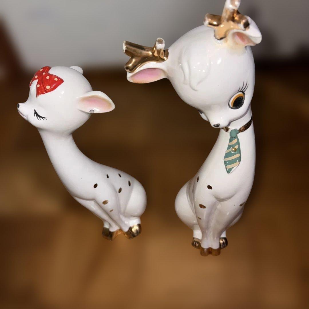 希少当時物レトロ鹿置き物