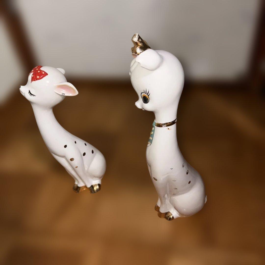 希少当時物レトロ鹿置き物