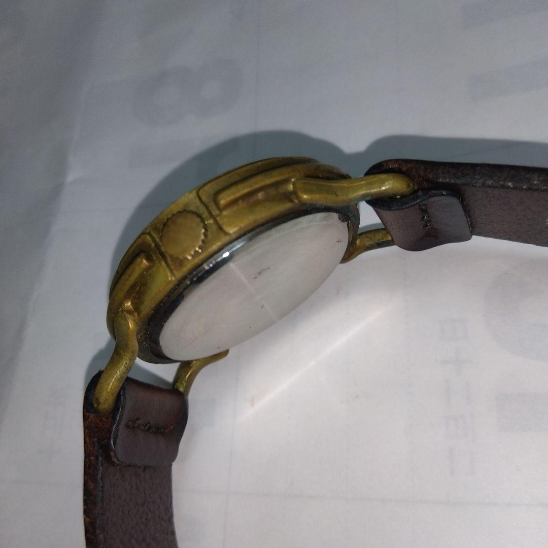 ☆青い文字盤のアナログ腕時計☆（電池式）《USED》美品