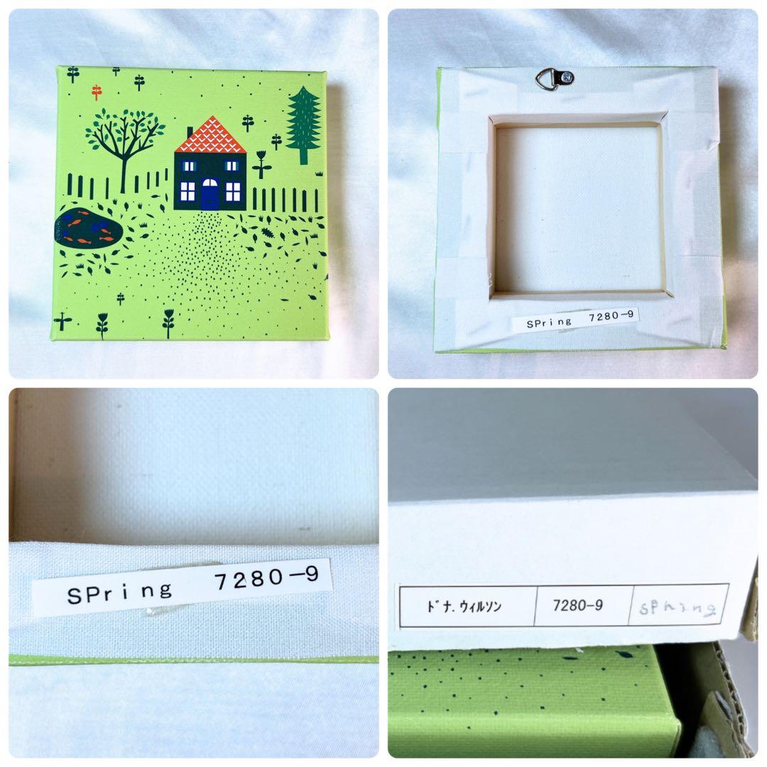 【希少】ドナ ウィルソン アートフレーム キャンバスジクレー 絵画 3点セット