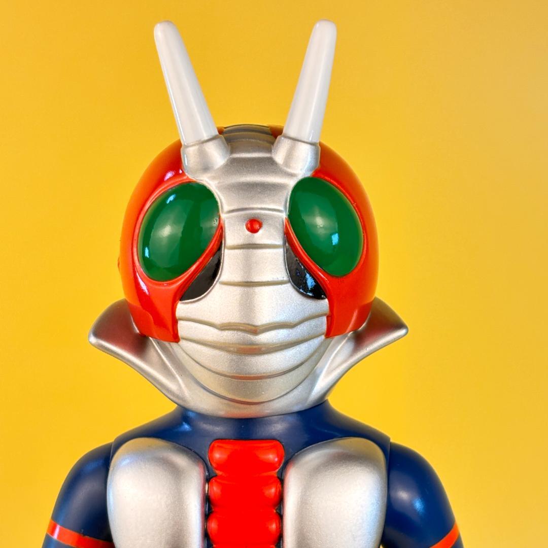 仮面ライダーV3　面取れ　当時物風　珍色　マルサン・ブルマァク・・/やまなや