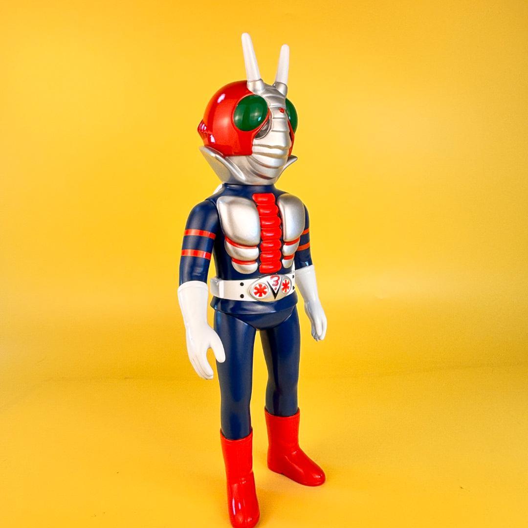 仮面ライダーV3　面取れ　当時物風　珍色　マルサン・ブルマァク・・/やまなや