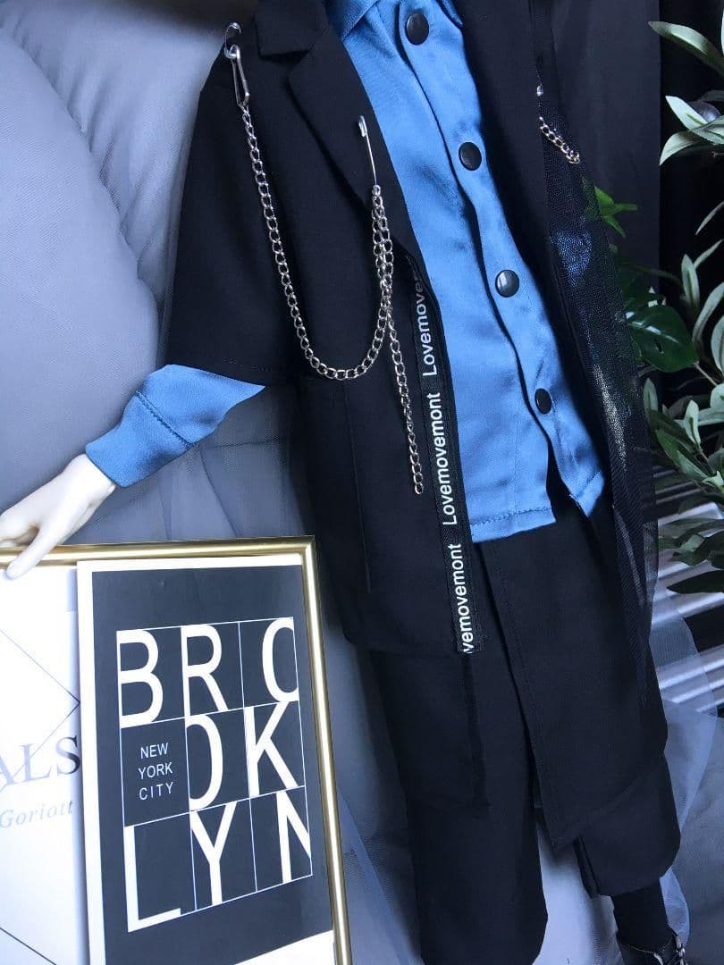 WY169 BJD 3分 ドール 衣装 日常 idol 5点セット ハンドメイド