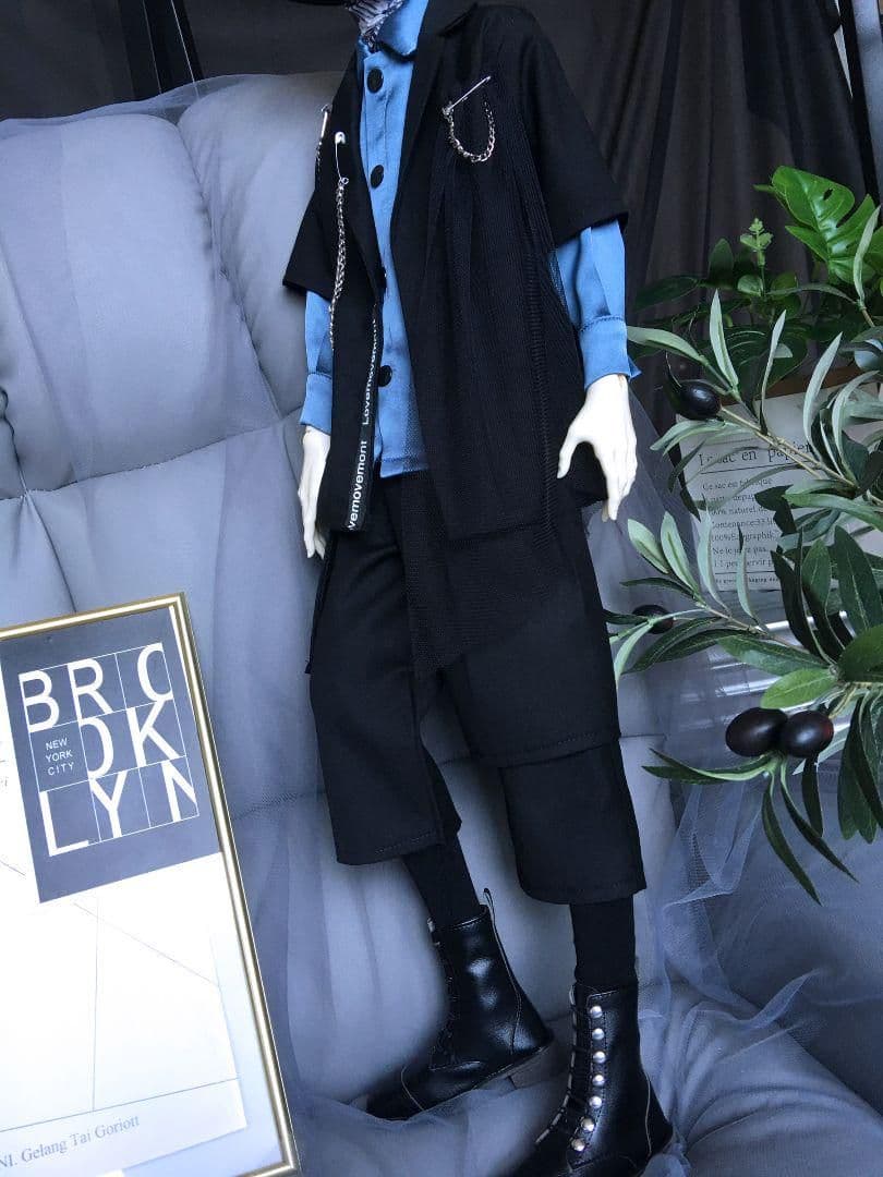WY169 BJD 3分 ドール 衣装 日常 idol 5点セット ハンドメイド