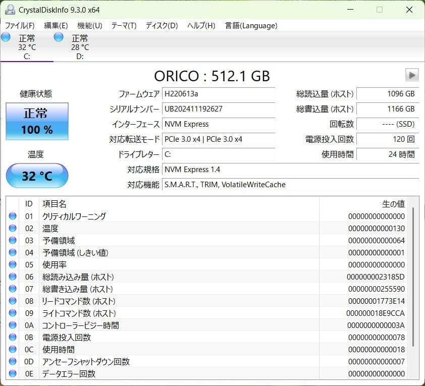 NECノートパソコン Ryzen7/12GB/SSD+HDD/Windows11