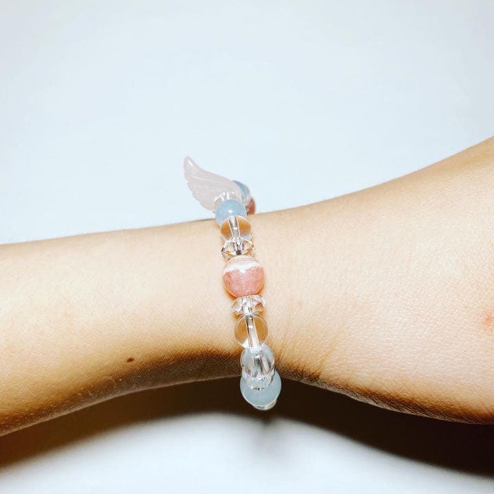 恋と癒しのお守りブレスレット 内径14.5cm