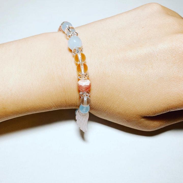 恋と癒しのお守りブレスレット 内径14.5cm