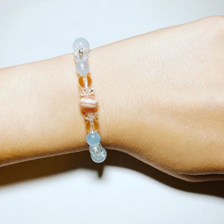 恋と癒しのお守りブレスレット 内径14.5cm