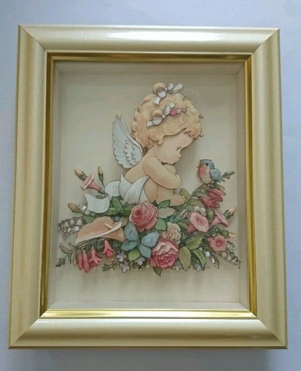 シャドーボックス    天使  小鳥  エンジェル