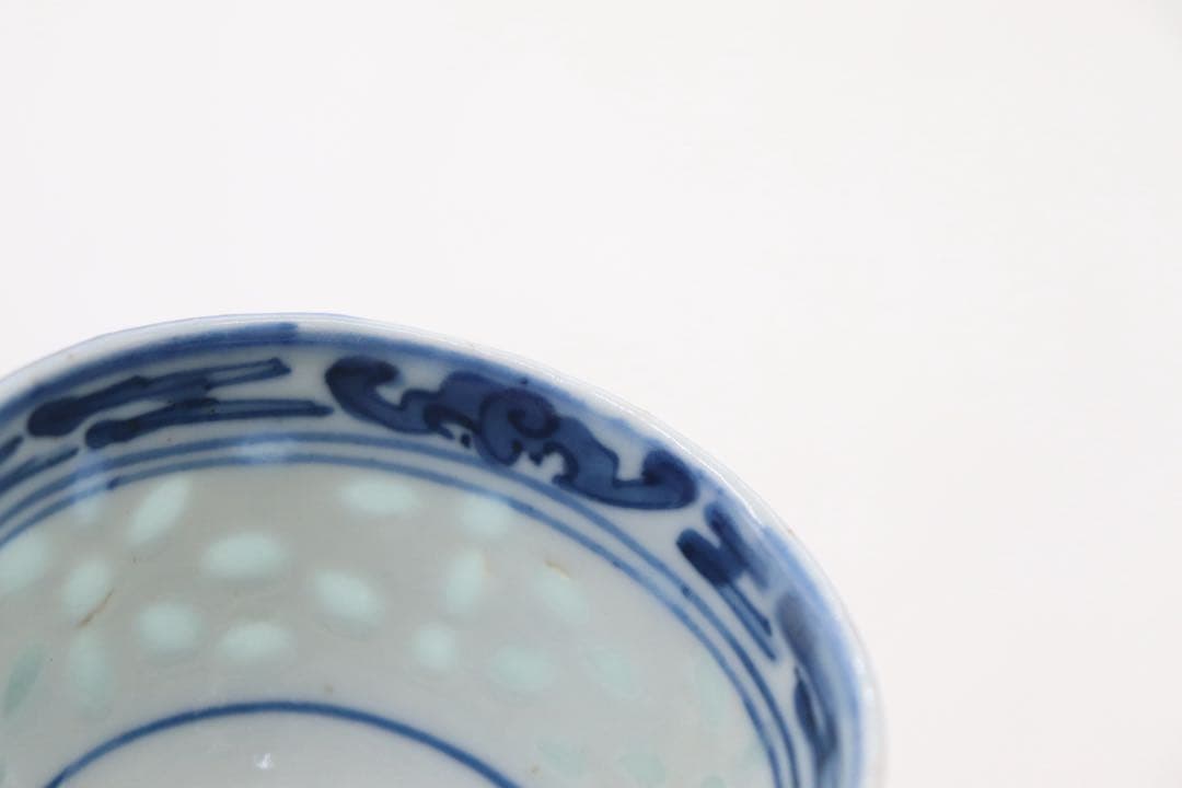 中国　清時代　玲瓏茶器　康熙年製&玩玉　湯呑み6点　中国茶器　送料込み0821