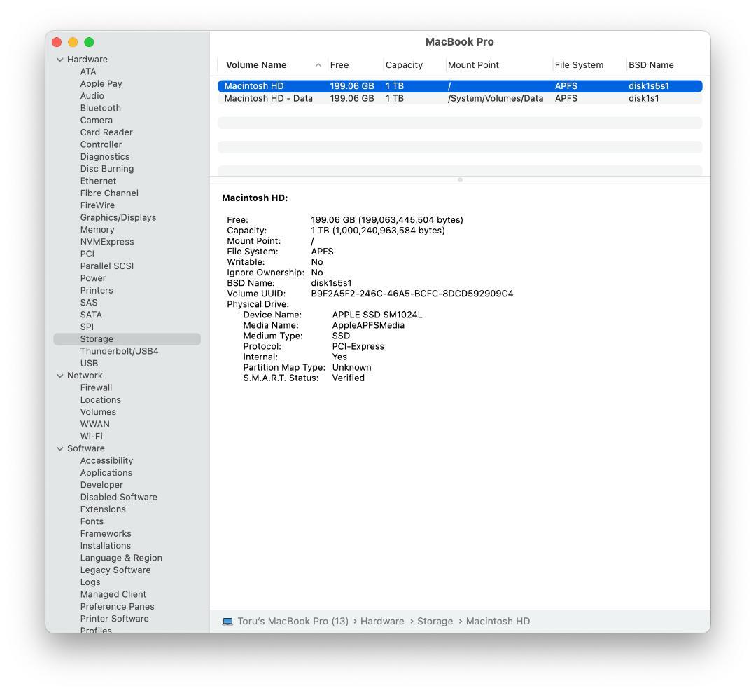 MacBook Pro late 2016 15インチ 1TB USキーボード