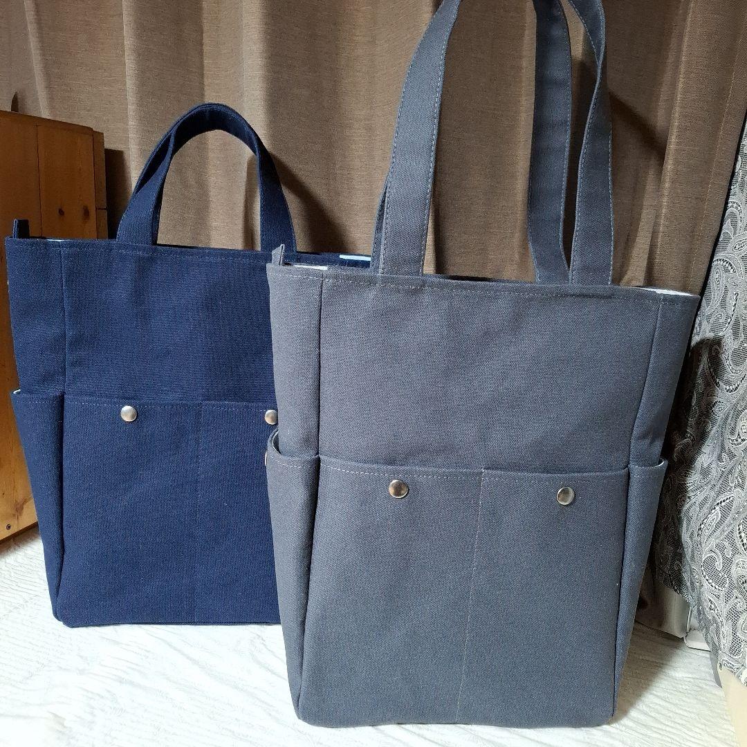 8号帆布トートバッグ　ハンドメイド