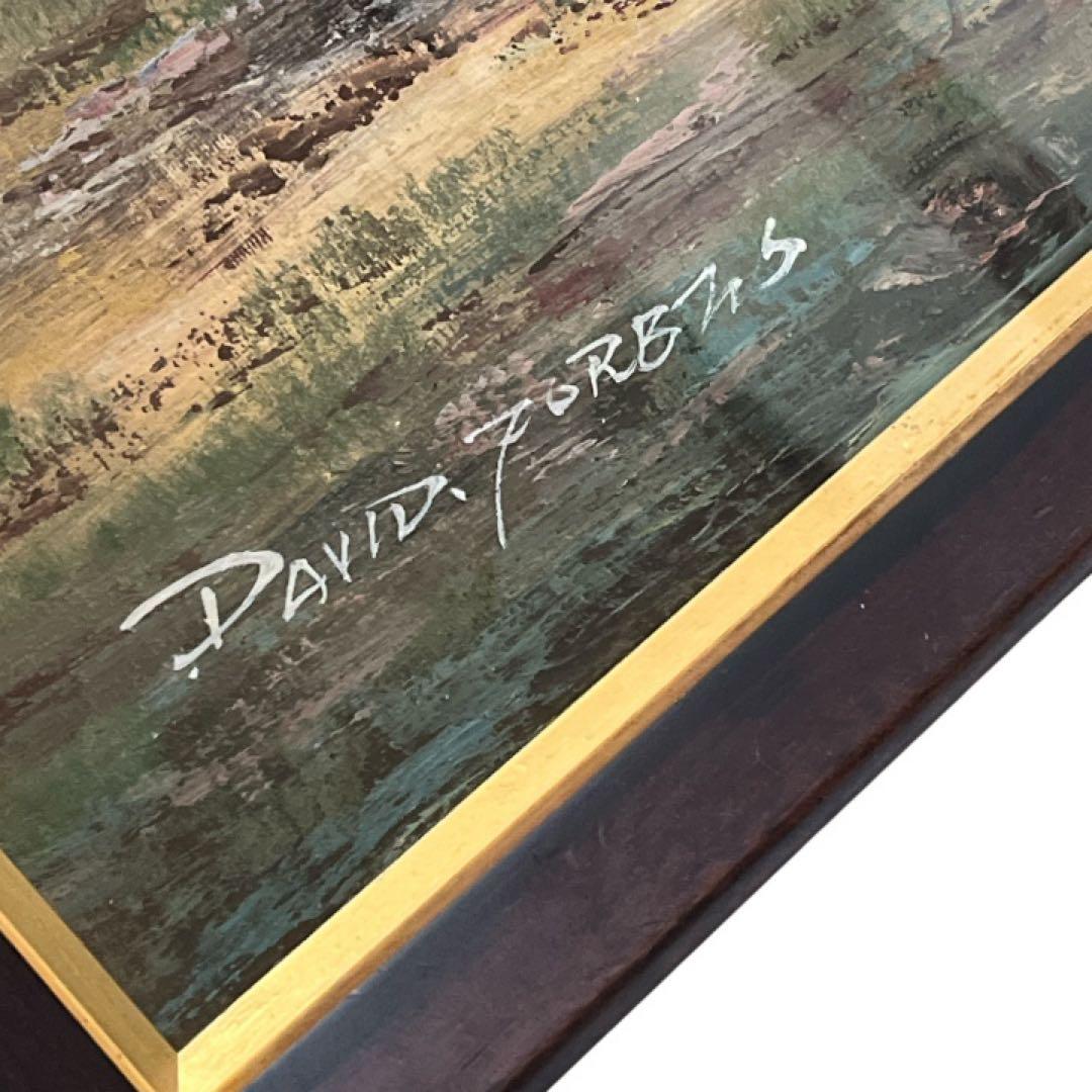 David Forbes 馬 絵画 大型 約97cm 額装 アート インテリア