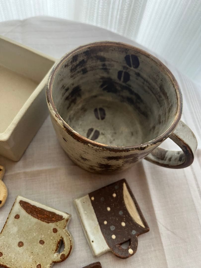 岡崎順子 マグカップ 小鉢 カトラリーレスト数点 新品未使用品