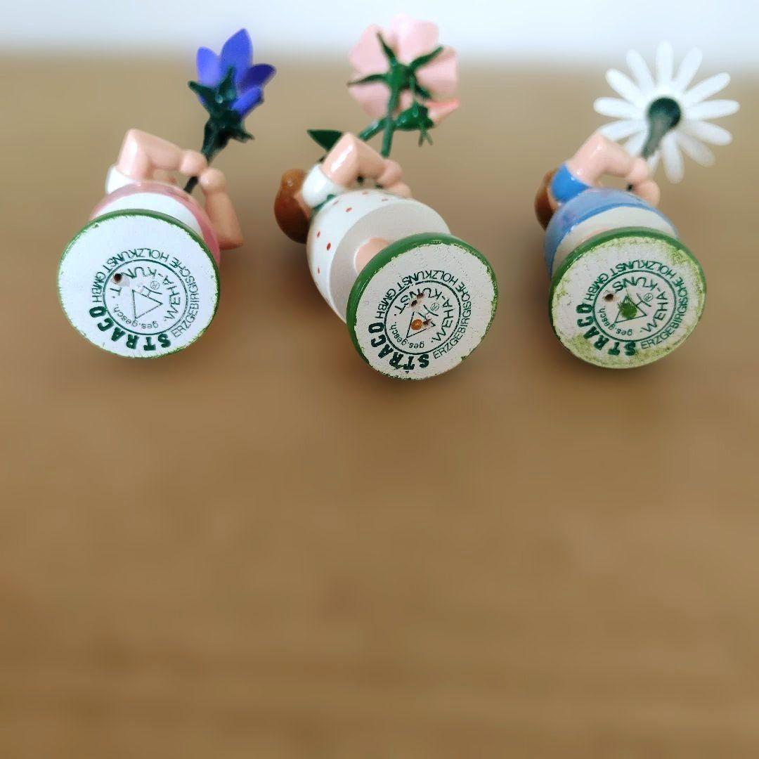 ドイツブルーメンキンダー春　フラワーチルドレン　 3体セット