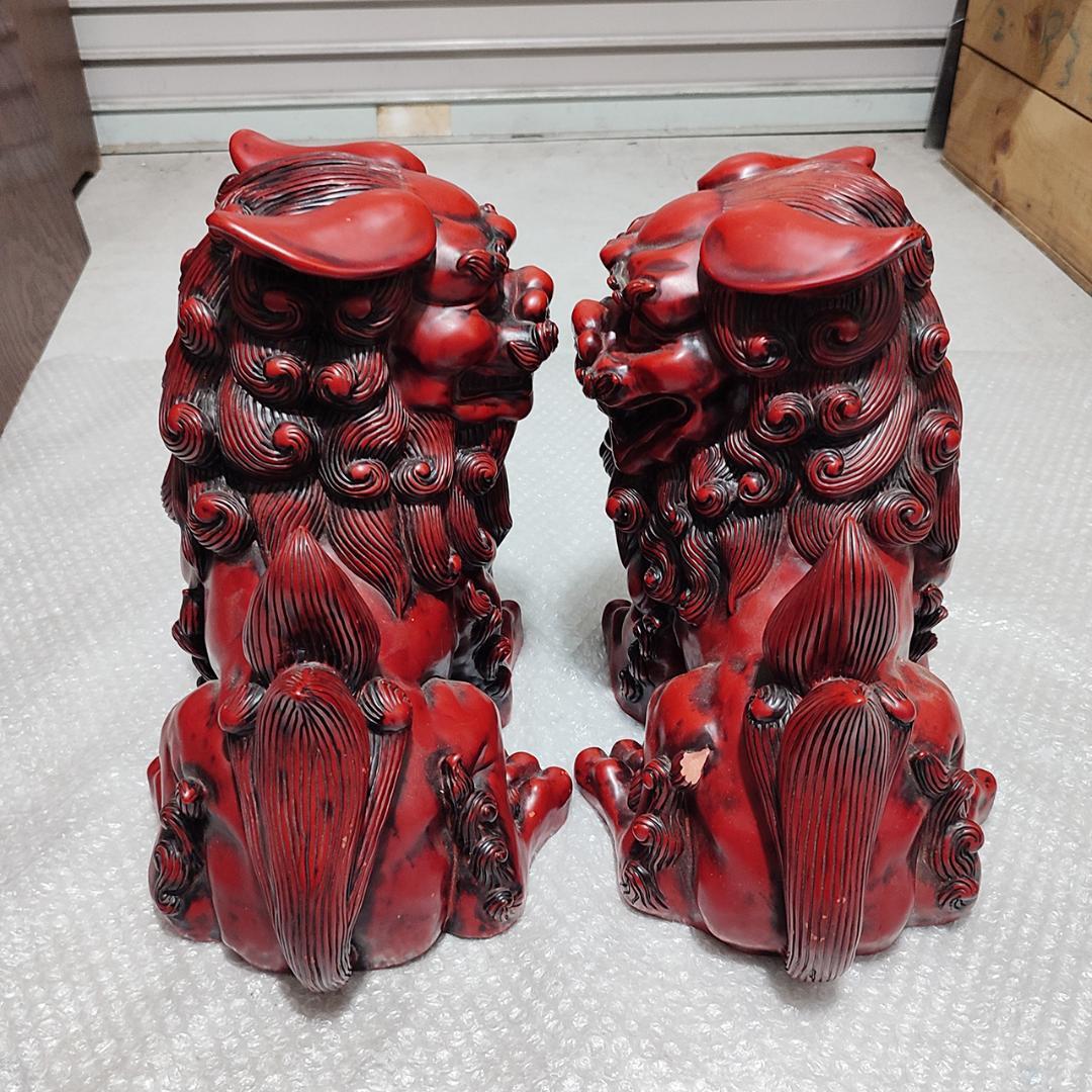 寿山石 じゅざんせき 獅子置物 特大 32cm×22cm×31cm 12kg