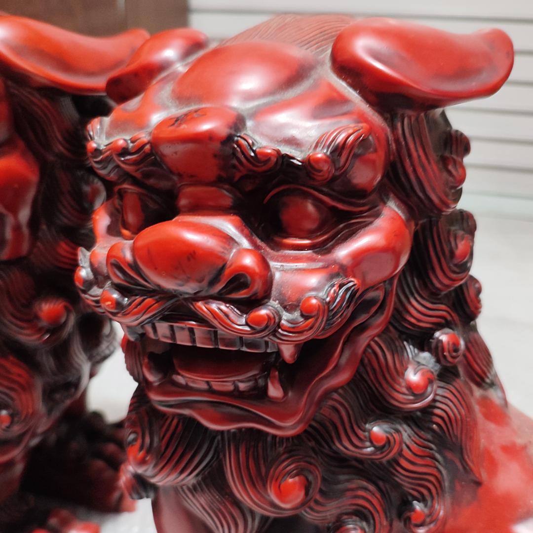 寿山石 じゅざんせき 獅子置物 特大 32cm×22cm×31cm 12kg