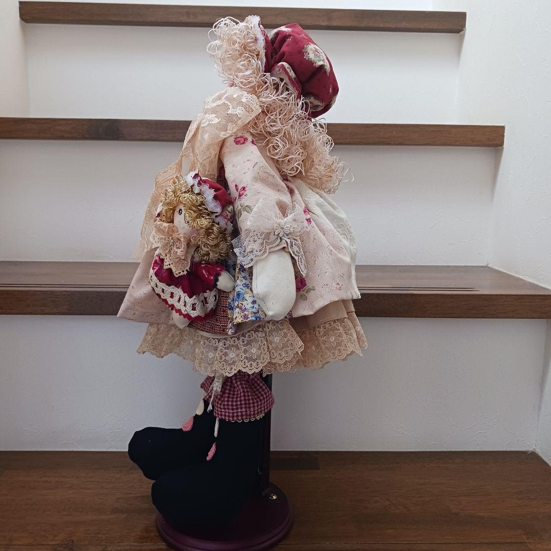 ハンドメイド　カントリー　人形　　　高さ48cm