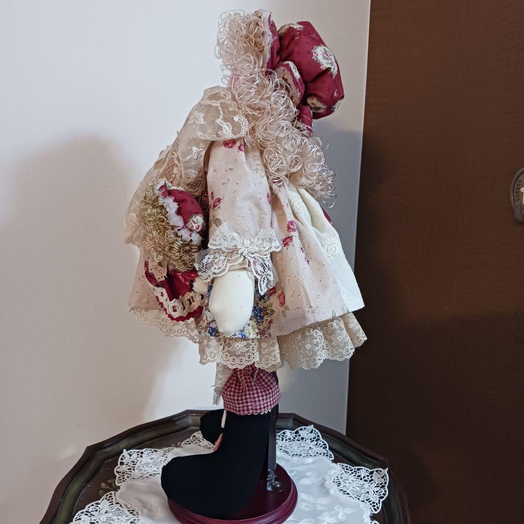 ハンドメイド　カントリー　人形　　　高さ48cm