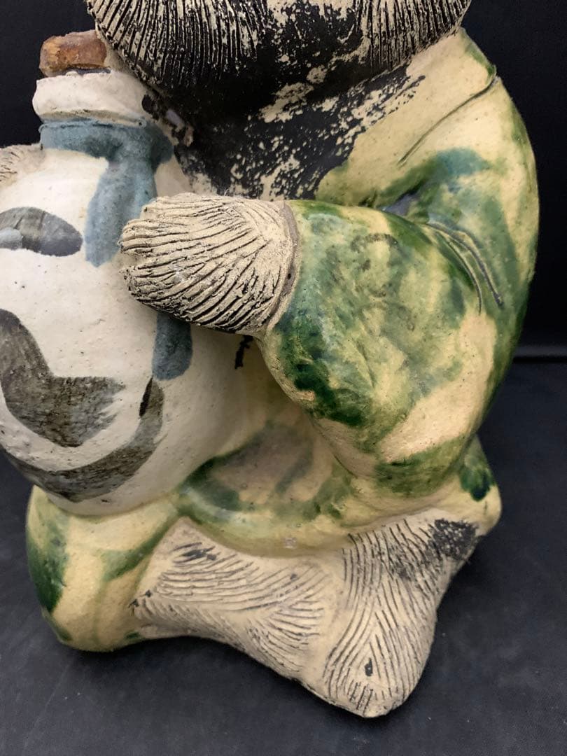 信楽焼 庵たぬき 狸 タヌキ 縁起物 置物 陶芸 陶器 狸信楽