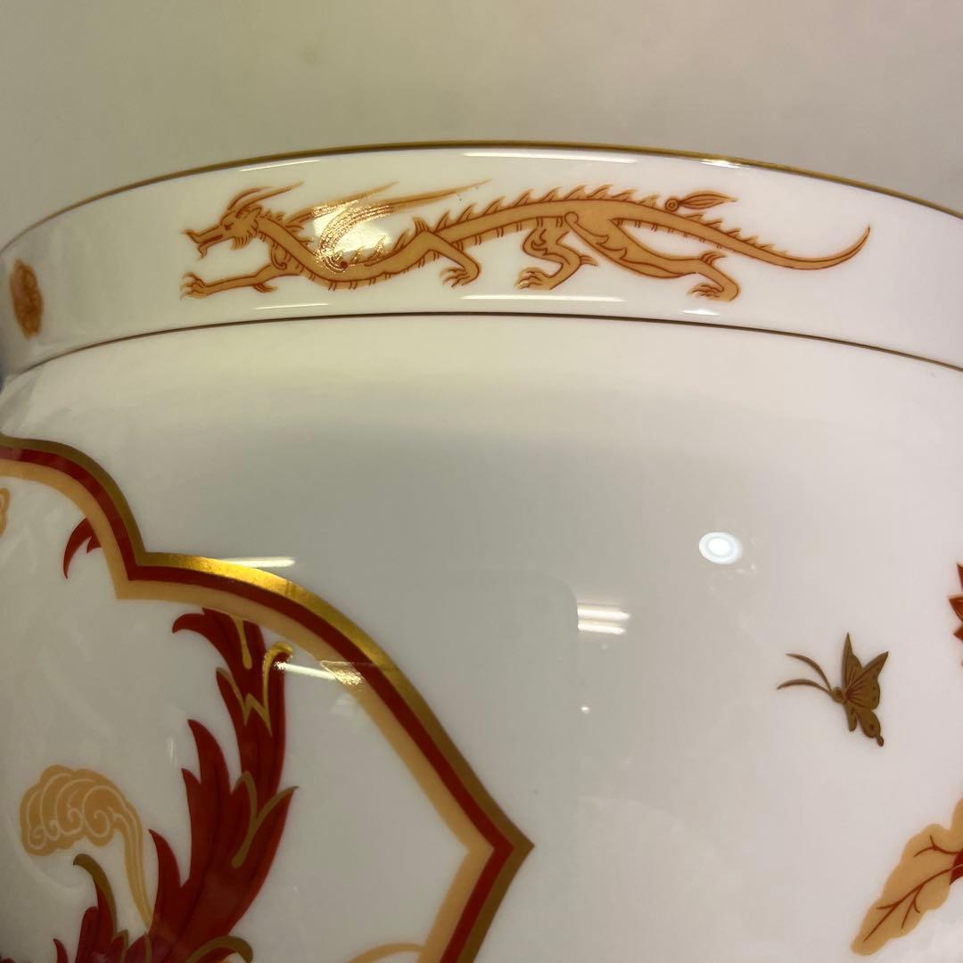 大倉陶園　朱雀 限定版　フランクリン　高級磁器　花瓶