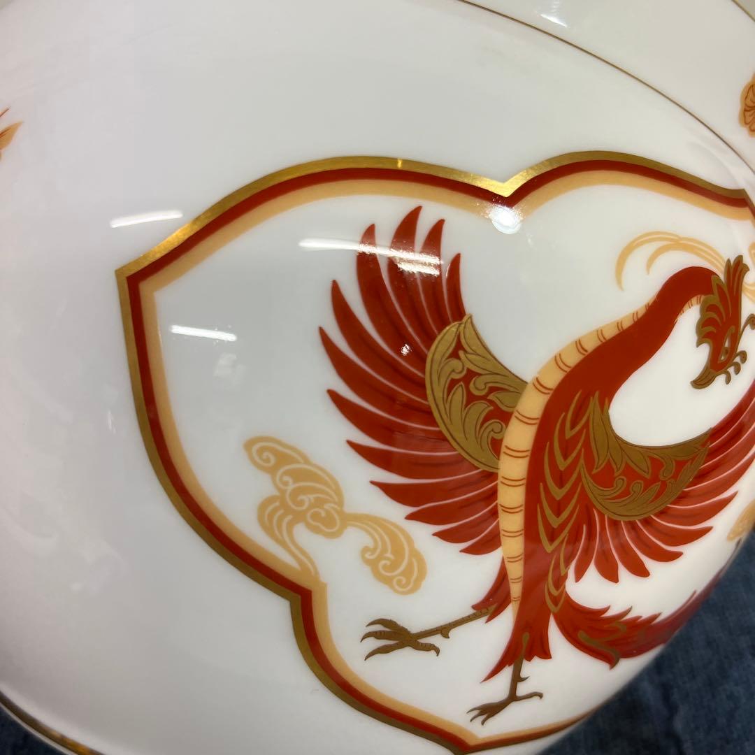 大倉陶園　朱雀 限定版　フランクリン　高級磁器　花瓶