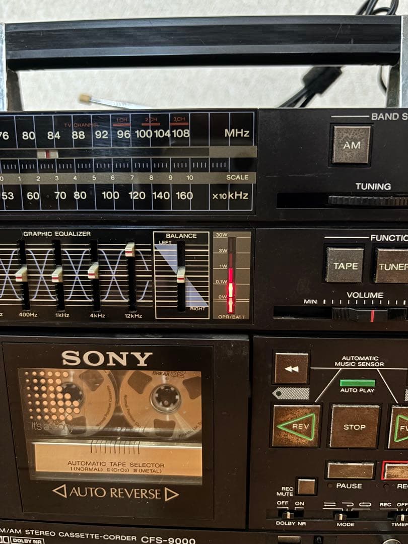 ビンテージ　SONY CFS-9000 テーブルコンポーネント