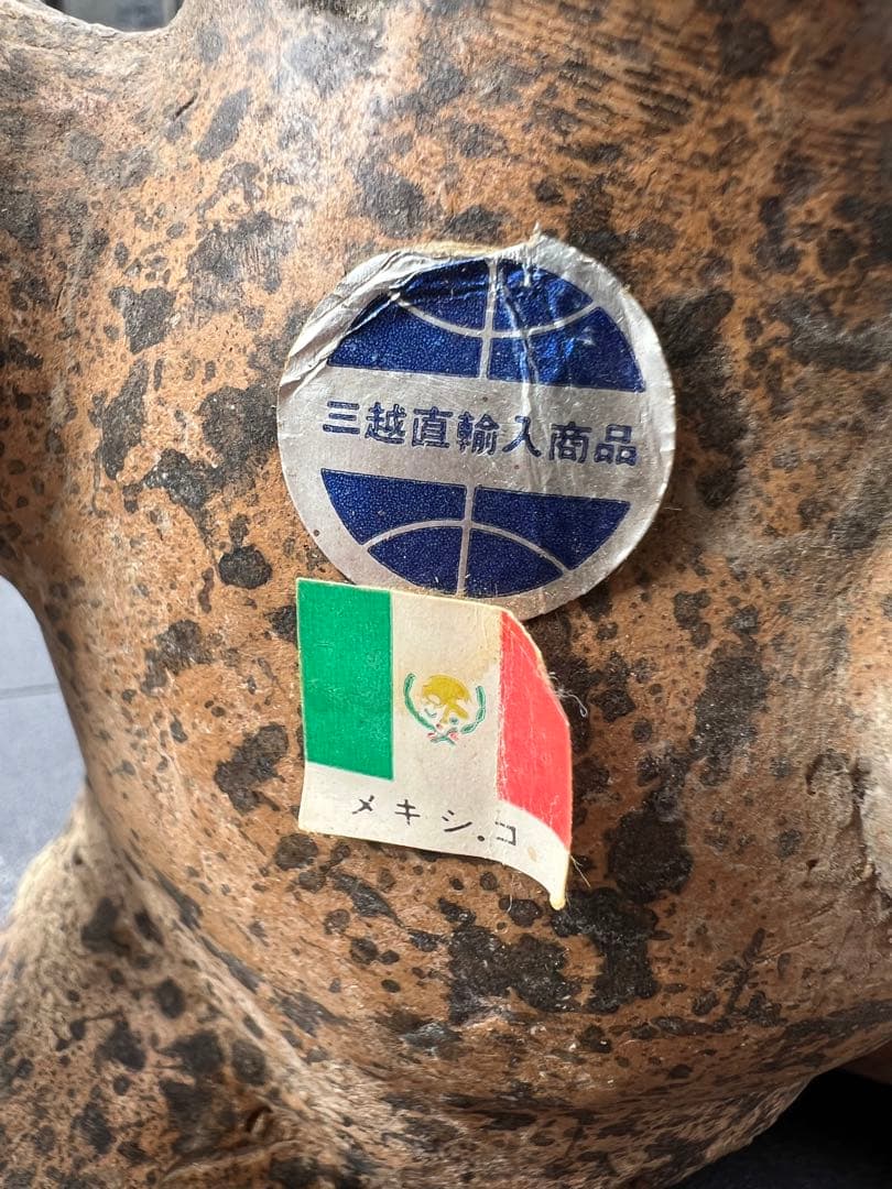 子供 陶器 焼物 土器 土偶 燭台メキシコ 置物 オブジェ インテリア 三越