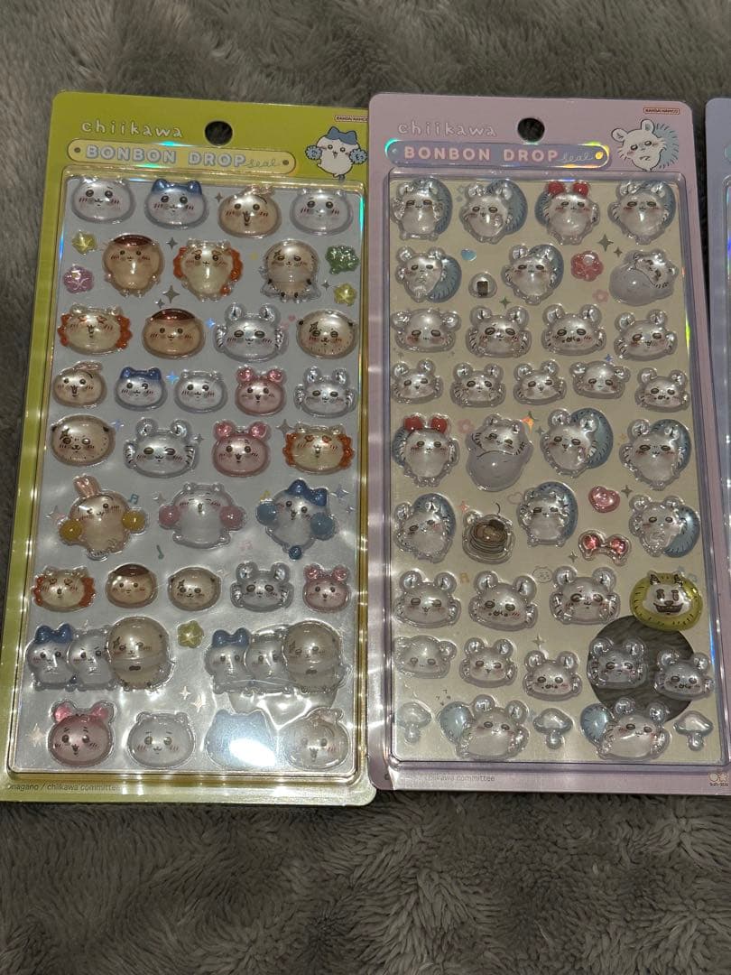 【国内正規品】ちいかわ　ボンボンドロップシール　第二弾　モモンガ　うさぎ