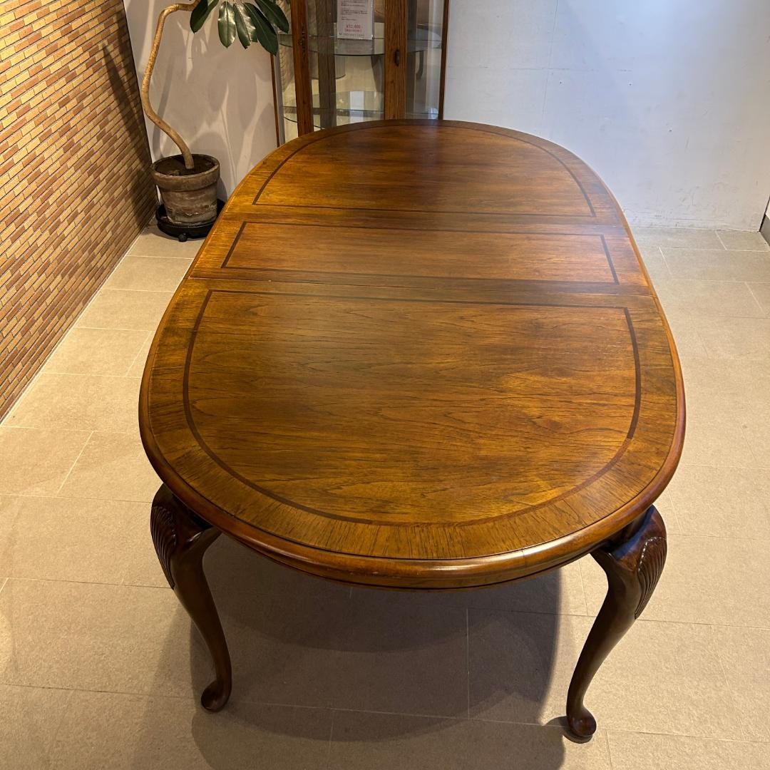 在庫一掃セール♥美品　アメリカアンティークダイングテーブル　伸長式　クラシカル