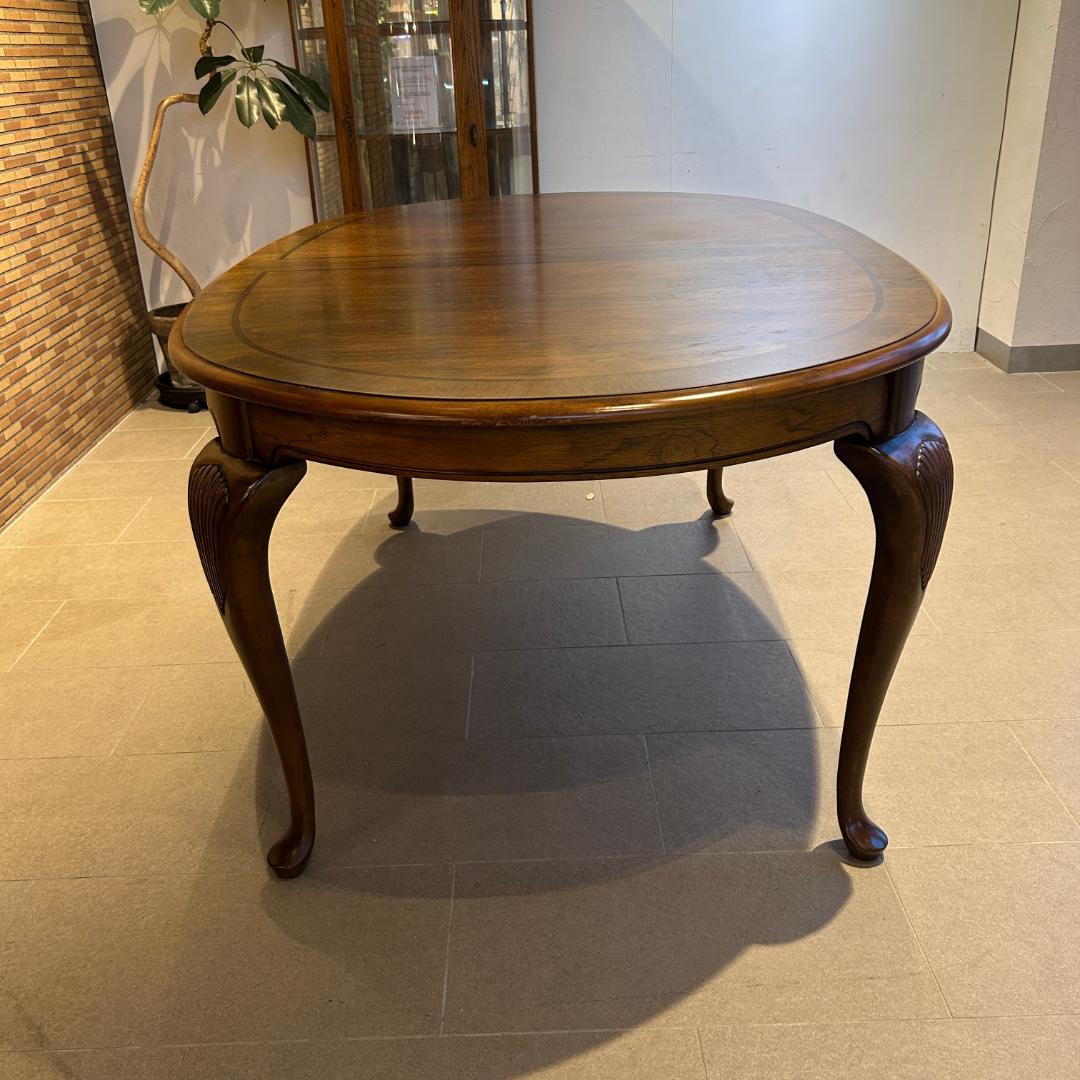 在庫一掃セール♥美品　アメリカアンティークダイングテーブル　伸長式　クラシカル