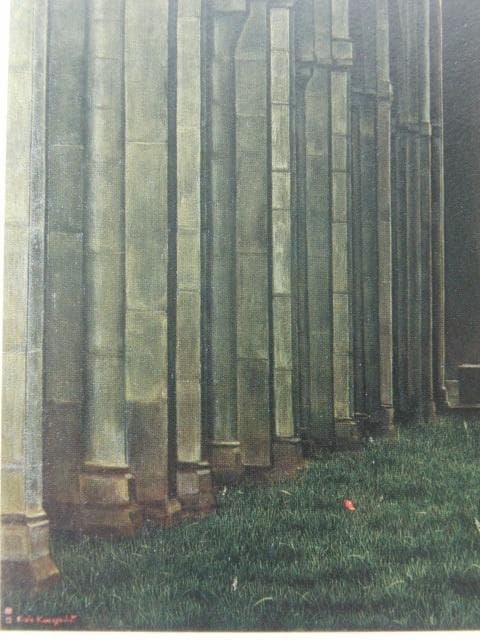 川口起美雄、【地図】、希少な大判額装用画集より、美品、日本人画家