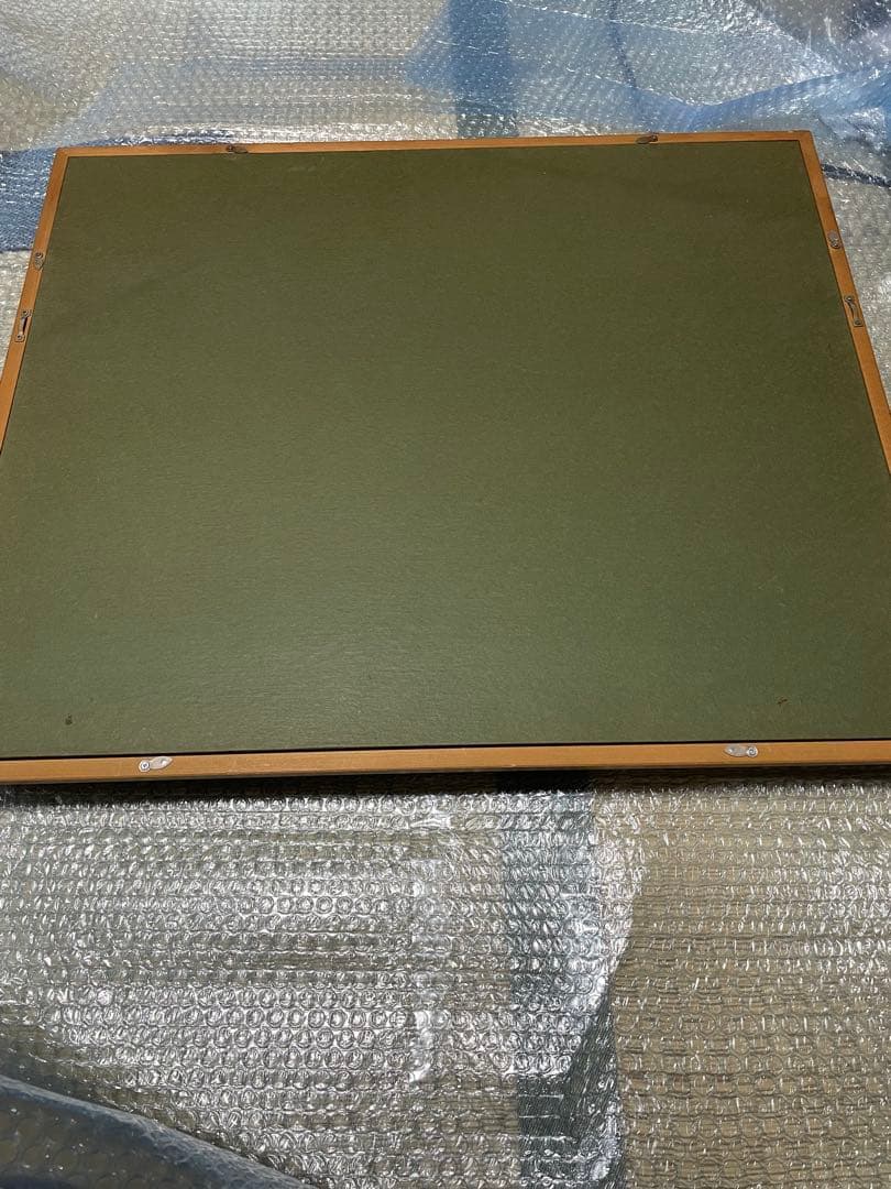 関健造「浅間山」油彩 F6号 信州の清流と集落を前景に望む浅間連峰