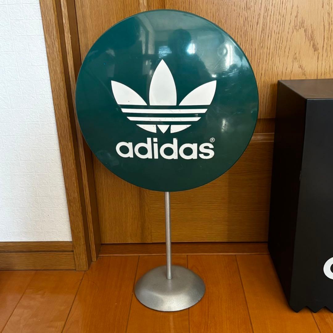 貴重 非売品 adidas アディダス 店舗用 看板 サイン ディスプレイ置物