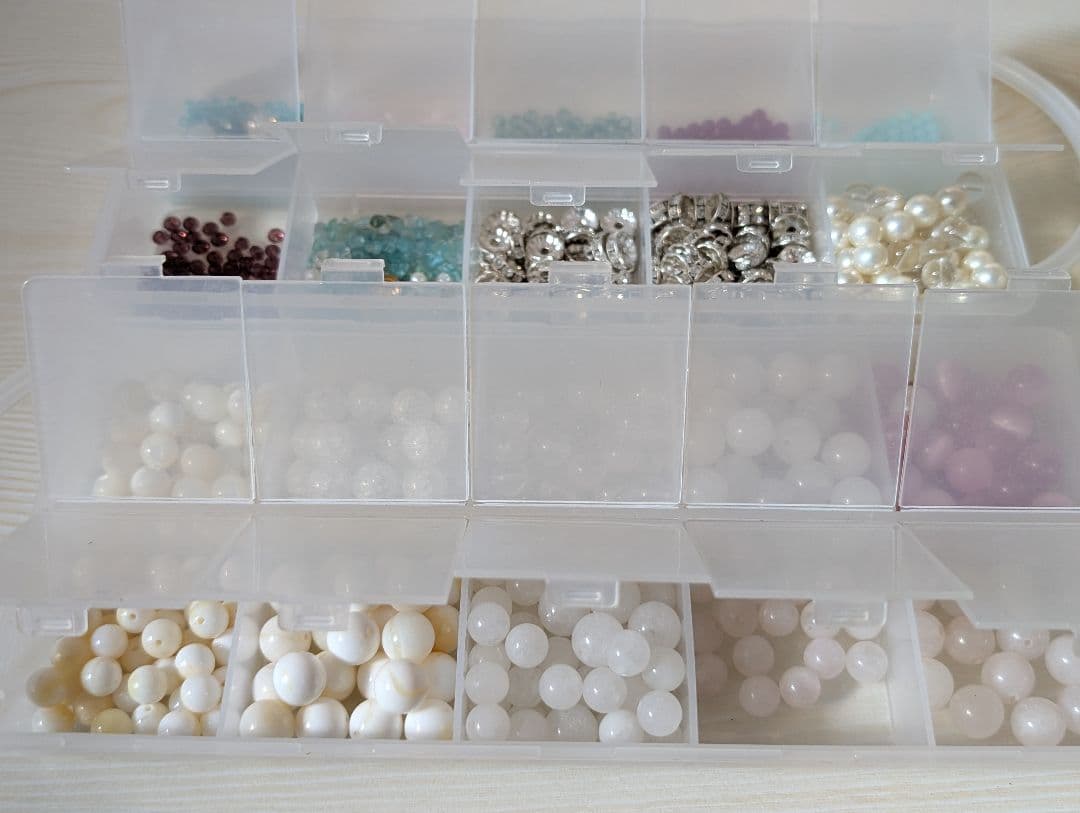 天然石ブレスレットやネックレス、ピアス、指輪、ストラップ等のハンドメイド用の材料