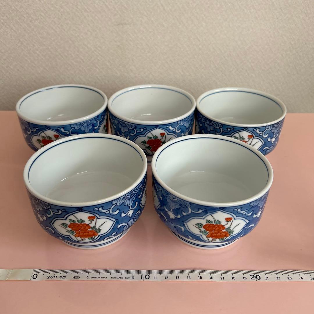 花柄食器13セット (大5個、中2個、小6個) ＋刺身皿1枚