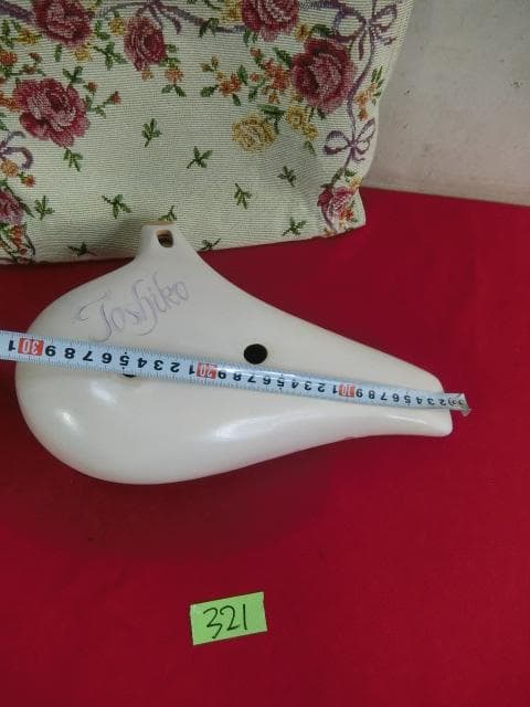 321：FOSHIKO　NOBLE　バラ柄 オカリナ　中古　ジャンク