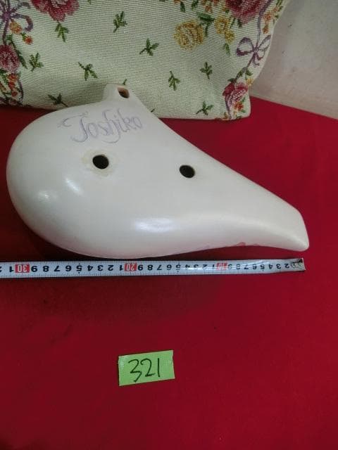 321：FOSHIKO　NOBLE　バラ柄 オカリナ　中古　ジャンク