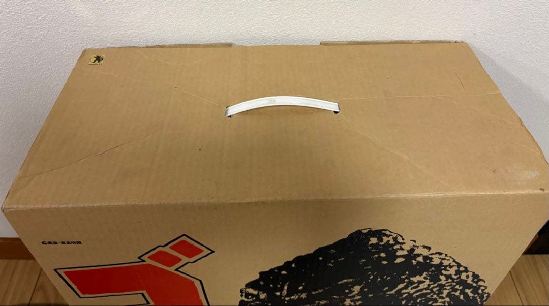 【当時物】バンダイ ゴジラ1991日本製ソフビ フィギュア 箱付ジャンク頭部破損