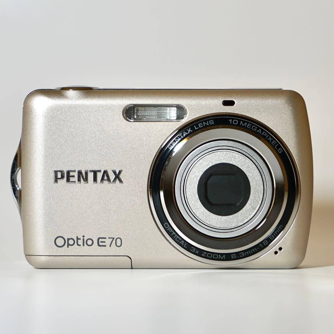 【スマホ転送セット】PENTAX OPTIO E70 オールドコンデジ 美品