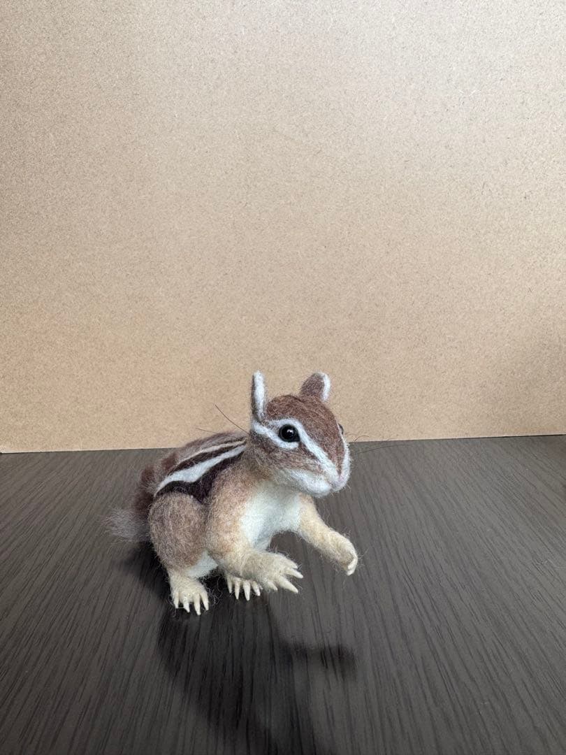 シマリス　羊毛フェルト