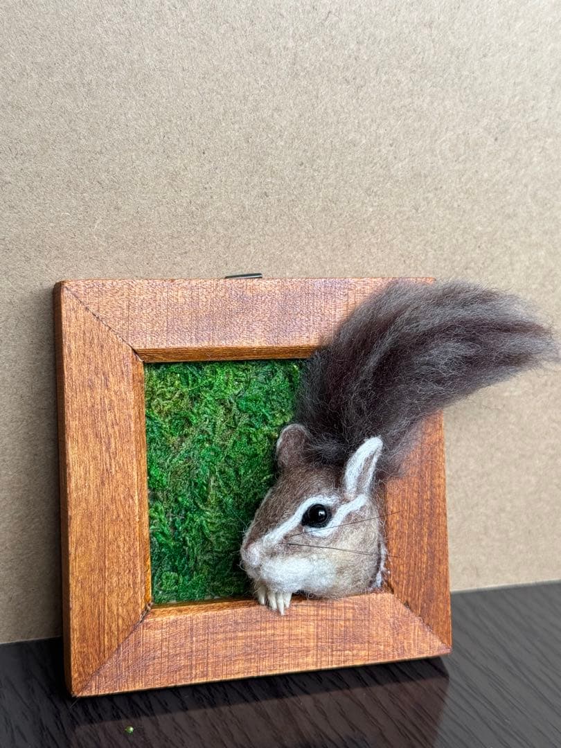 シマリス　羊毛フェルト