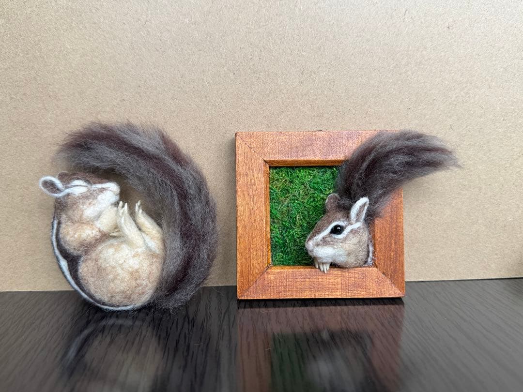 シマリス　羊毛フェルト