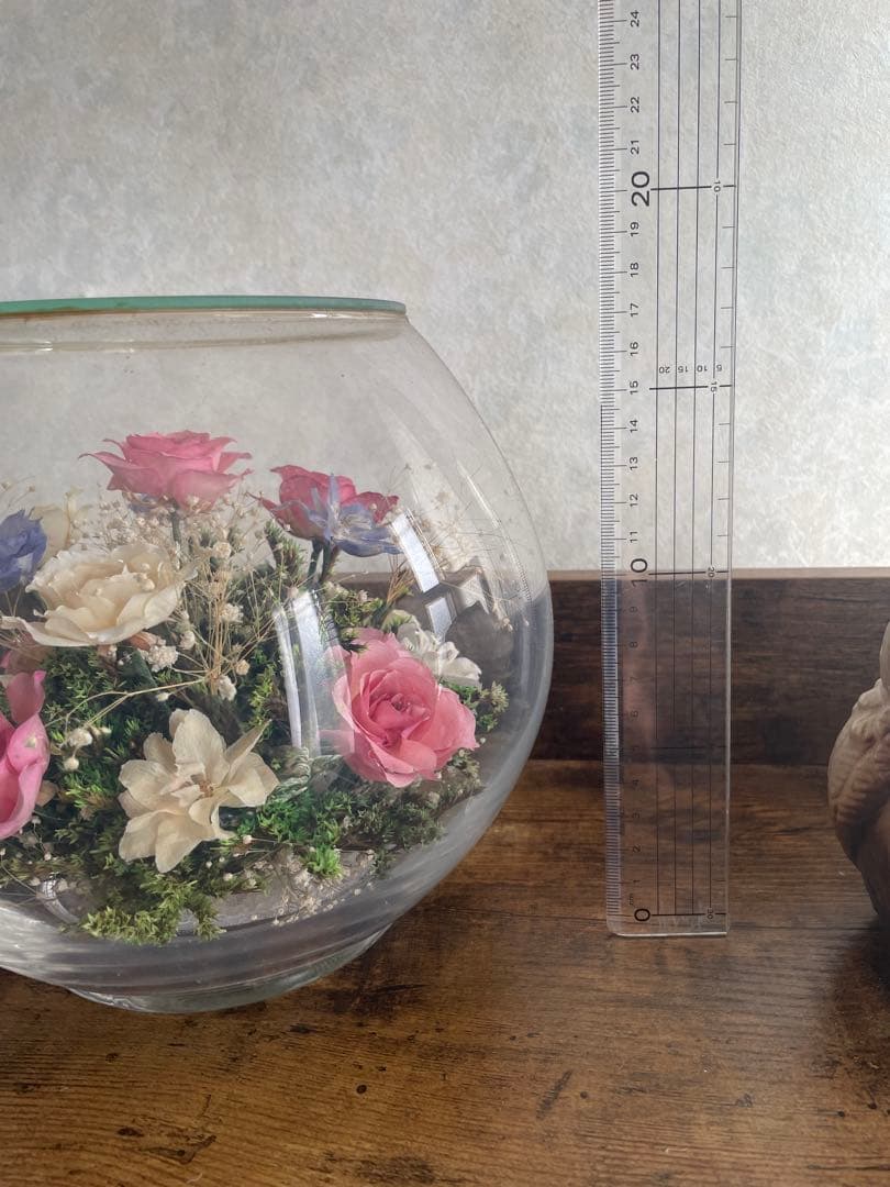 ドライフラワーボウル　レンデフロール ギフト　花　レトロ　インテリア
